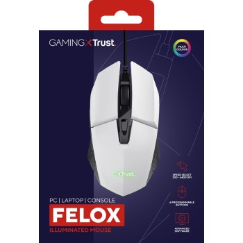 Mysz gamingowa TRUST GXT109P Felox Biała