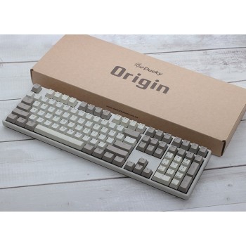 Ducky Origin Vintage klawiatura Uniwersalne USB QWERTZ Niemiecki Szary