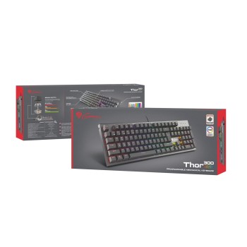 GENESIS Thor 300 RGB klawiatura Gaming USB QWERTY Hiszpański Czarny