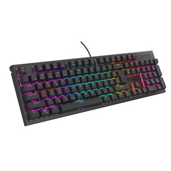 KLAWIATURA DLA GRACZY GENESIS THOR 303 CZ/SK PODŚWIETLENIE RGB MECHANICZNA SILENT SWITCH CZARNA HOT