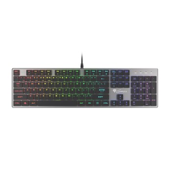 GENESIS Thor 420 RGB klawiatura Gaming USB AZERTY US English Srebrny