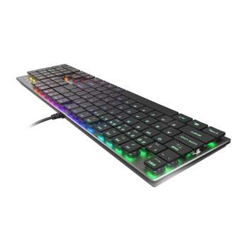 GENESIS Thor 420 RGB klawiatura Gaming USB AZERTY US English Srebrny