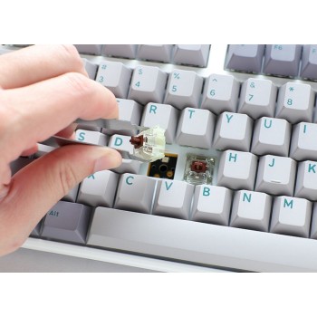 Ducky One 3 TKL klawiatura Gaming USB US English Srebrny