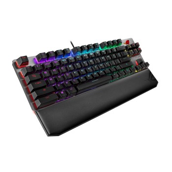 ASUS ROG Strix Scope NX TKL Deluxe klawiatura Gaming USB Niemiecki Czarny, Szary