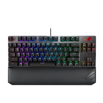 ASUS ROG Strix Scope NX TKL Deluxe klawiatura Gaming USB Niemiecki Czarny, Szary