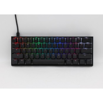 Ducky Mecha Mini klawiatura Dołączona myszka Gaming USB Angielski Czarny