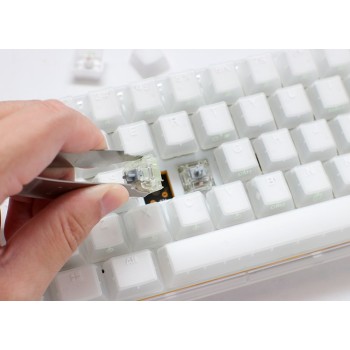 Ducky One 3 Aura White SF klawiatura Gaming USB QWERTY Amerykański międzynarodowy Biały