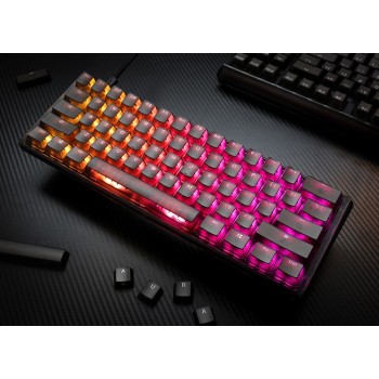 Ducky One 3 Aura Mini klawiatura Gaming USB QWERTY Amerykański międzynarodowy Czarny