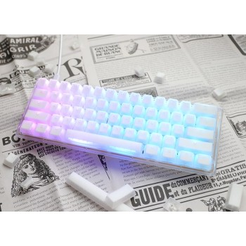 Ducky One 3 Aura White Mini Gat B Kan US klawiatura Gaming USB QWERTY Amerykański międzynarodowy Biały