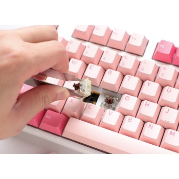 Ducky One 3 TKL klawiatura Gaming USB QWERTZ Niemiecki Różowy