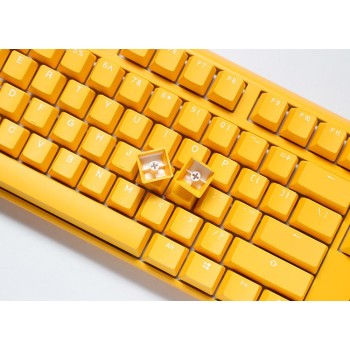 Ducky One 3 klawiatura Gaming USB QWERTY Angielski Żółty