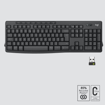 Logitech MK370 Combo for Business klawiatura Dołączona myszka Biuro RF Wireless + Bluetooth QWERTZ Swiss Grafitowy