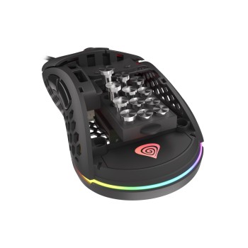 Mysz dla graczy Genesis Xenon 800 lekka 16000 DPI PMW3389 RGB Czarna gamingowa