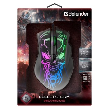 DEFENDER MYSZ PRZEWODOWA GAMINGOWA BULLETSTORM GM-928 OPTIC 7200 DPI 7P 52928