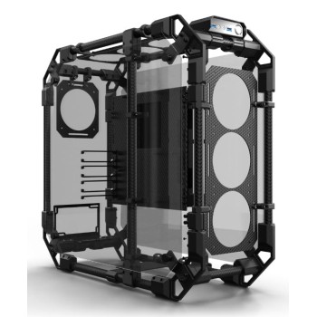 Alphacool Apex Skeleton Full Tower Czarny, Węgiel