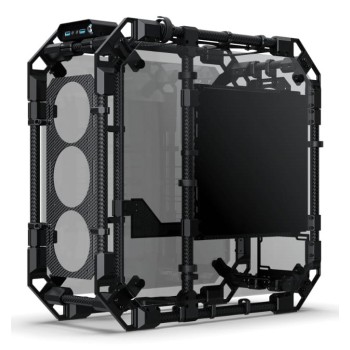 Alphacool Apex Skeleton Full Tower Czarny, Węgiel