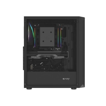 FURY OBUDOWA KOMPUTEROWA FURY SHOBO RGB MIDI TOWER Z OKNEM CZARNA