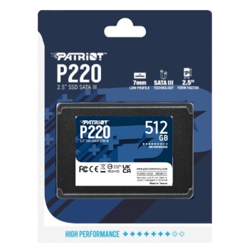 SSD PATRIOT P220 512GB SATA3 2,5"