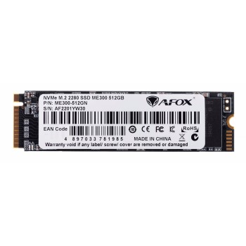 AFOX ME300 SSD M.2 PCI-Ex4 512GB TLC 2.5 GB/s NVMe