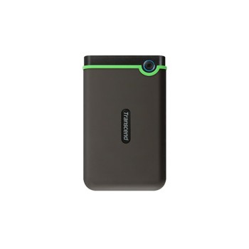 Transcend StoreJet 25M3C zewnętrzny dysk twarde 2 TB 2.5" USB Type-C 3.2 Gen 1 (3.1 Gen 1) Czarny, Zielony