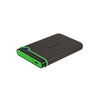 Transcend StoreJet 25M3C zewnętrzny dysk twarde 2 TB 2.5" USB Type-C 3.2 Gen 1 (3.1 Gen 1) Czarny, Zielony