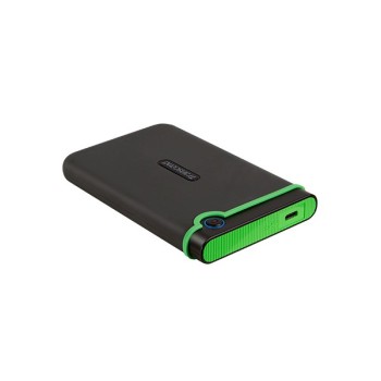 Transcend StoreJet 25M3C zewnętrzny dysk twarde 2 TB 2.5" USB Type-C 3.2 Gen 1 (3.1 Gen 1) Czarny, Zielony