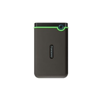 Transcend StoreJet 25M3C zewnętrzny dysk twarde 2 TB 2.5" USB Type-C 3.2 Gen 1 (3.1 Gen 1) Czarny, Zielony