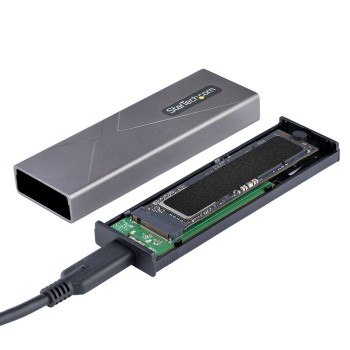 StarTech.com M2-USB-C-NVME-SATA obudowa do dysków twardych Obudowa SSD Szary M.2