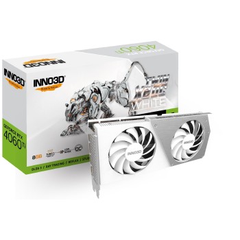 Karta graficzna INNO3D GeForce RTX 4060 Ti TWIN X2 OC WHITE 8GB GDDR6 DLSS 3