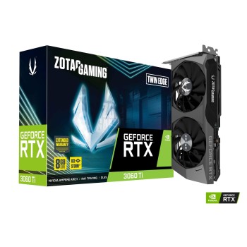 Karta Graficzna ZOTAC GAMING GeForce RTX 3060 Ti Twin Edge LHR 8GB GDDR6 (WYPRZEDAŻ)