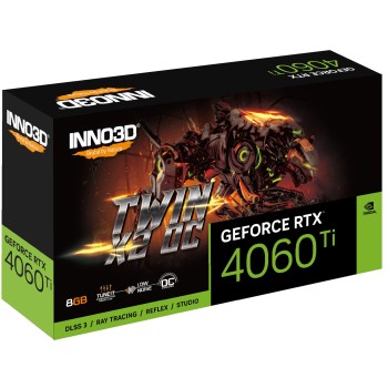 Inno3D N406T2-08D6X-171153N karta graficzna NVIDIA GeForce RTX 4060 Ti 8 GB GDDR6