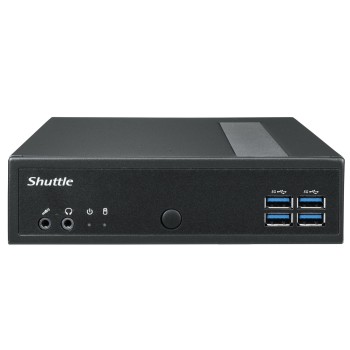 Shuttle DL30N komputer typu barebone Wielkość PC 1.35L Czarny N100