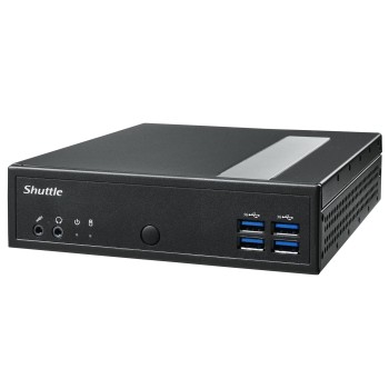 Shuttle DL30N komputer typu barebone Wielkość PC 1.35L Czarny N100