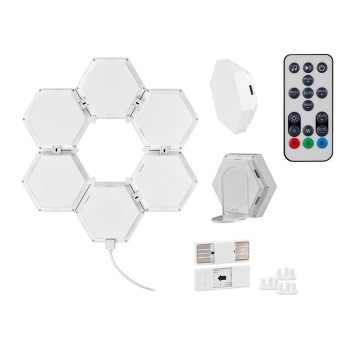 Tracer sześciokątne lampy RGB Ambience -  Smart Hexagon TRAOSW47256