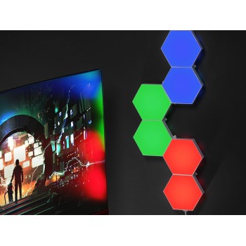 Tracer sześciokątne lampy RGB Ambience -  Smart Hexagon TRAOSW47256