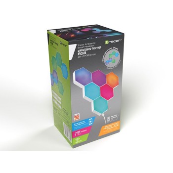 Tracer sześciokątne lampy RGB Ambience -  Smart Hexagon TRAOSW47256