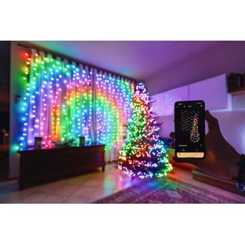 Inteligentna Kurtyna LED Twinkly 210 RGB+W 2,1m