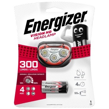 ENERGIZER LATARKA CZOŁOWA HEADLIGHT VISION HD HEADLAMP HEADLIGHT 3AAA 300 LUMENS