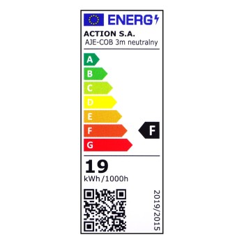 Taśma LED COB 3m z zasilaczem barwa neutralna IP20