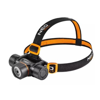 Latarka czołowa akumulatorowo-bateryjna USB Neo Tools 2000LM CREE XHP50.2 LED