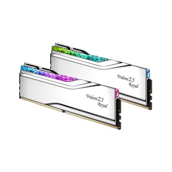 G.SKILL TRIDENT Z5 ROYAL RGB DDR5 2X16GB 7200MHZ CL34 XMP3 SILVER F5-7200J3445G16GX2-TR5S