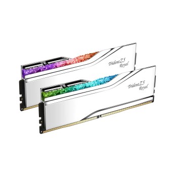 G.SKILL TRIDENT Z5 ROYAL RGB DDR5 2X16GB 7200MHZ CL34 XMP3 SILVER F5-7200J3445G16GX2-TR5S