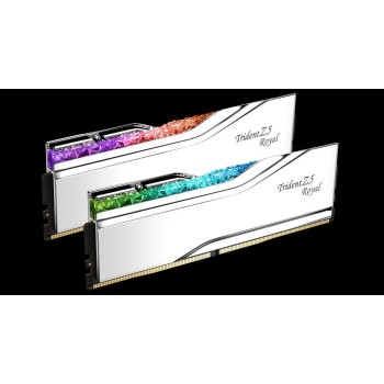 G.SKILL TRIDENT Z5 ROYAL RGB DDR5 2X16GB 7200MHZ CL34 XMP3 SILVER F5-7200J3445G16GX2-TR5S