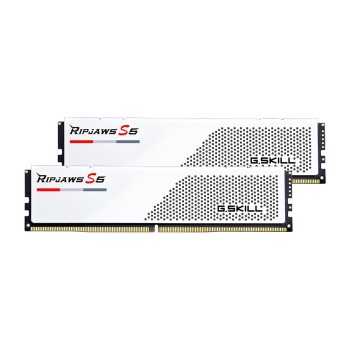 G.SKILL RIPJAWS S5 DDR5 2X32GB 6000MHZ CL30 XMP3 WHITE F5-6000J3040G32GX2-RS5W