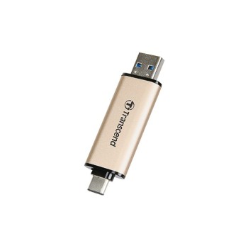 Transcend JetFlash 930C pamięć USB 128GB USB Type-A / USB Type-C 3.2 Gen 1 (3.1 Gen 1) Złoto