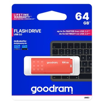 GOODRAM FLASHDRIVE 64GB UME3 USB 3.0 ORANGE