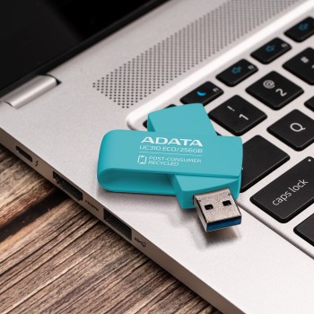 ADATA UC310 ECO pamięć USB 256 GB USB Typu-A 3.2 Gen 1 (3.1 Gen 1) Zielony