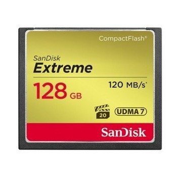 SANDISK COMPACT FLASH EXTREME 128GB 120 MB/s